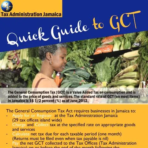 Document preview: Comprehensive Introduction to GCT in Jamaica — Taxes (CERFA n°guide_to_gct)