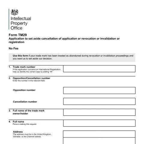 Document preview: Understanding TM29: Protecting Your Trade Mark Rights — Legal & justice