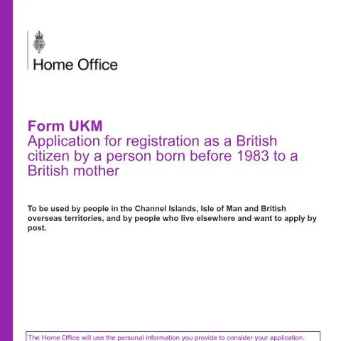 Document preview: British Citizenship Registration Through Form UKM Process — Immigration & visas