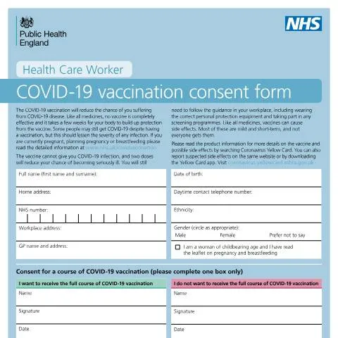 Document preview: Navigating the COVID-19 Vaccination Consent Process — Health
