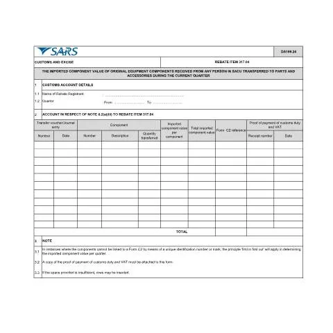 Document preview: Unlock Financial Efficiency with DA 199 24 Form — Customs & trade (CERFA n°DA 199 24)