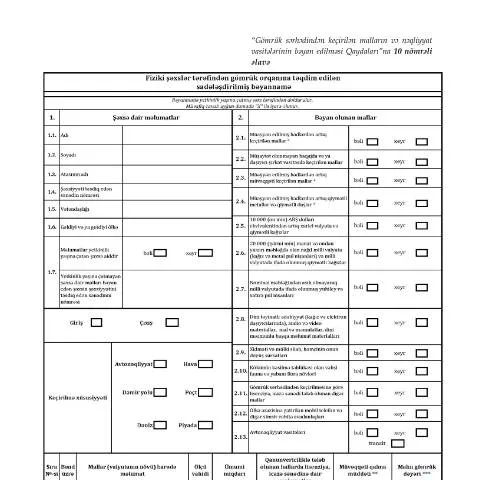 Document preview: Sadələşdirilmiş bəyannamənin əhəmiyyəti və tələbləri — Vergilər & maliyyə