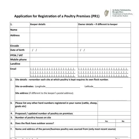 Document preview: Understanding Poultry Premises Registration in Ireland — Government & admin