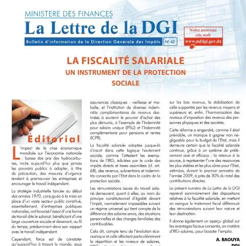 Aperçu du document Comprendre la lettre LDGI 42 de la DGI en Algérie — Démarches administratives (CERFA n°LDGI 42)