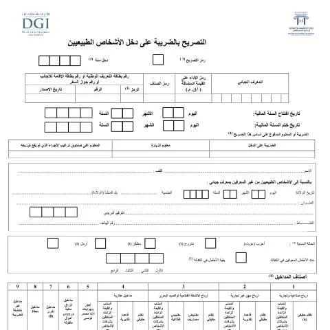 Aperçu du document Comprendre la déclaration de l'impôt sur le revenu en Tunisie — Démarches administratives