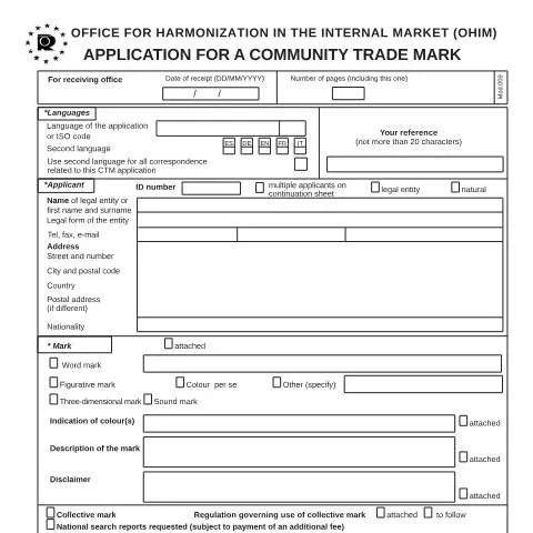 Aperçu du document Protégez votre marque en Europe avec le CTM — Démarches administratives (CERFA n°application_ctm)