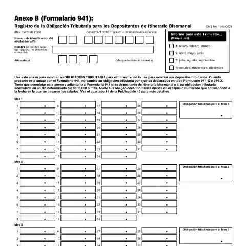 Document preview: Mastering IRS Form 941-SPB: A Key Obligation for Employers — Taxes (CERFA n°941SPB)