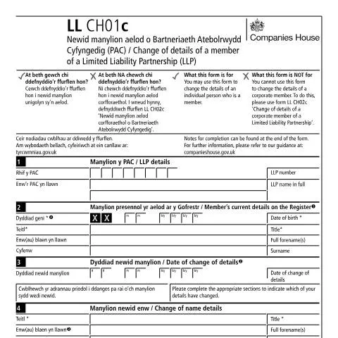 Document preview: Essential Guide to LL CH01c for LLPs — Business