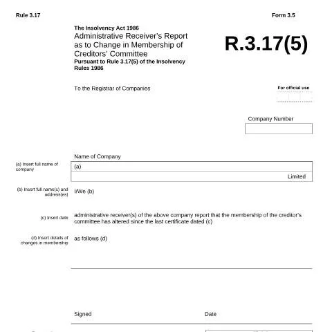Document preview: Understanding Changes in Creditors' Committee Membership — Government & admin