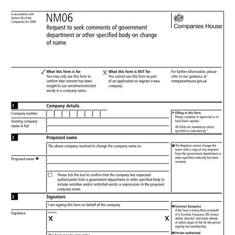 Document preview: External Approval Requirements for Sensitive UK Company Names — Legal & justice