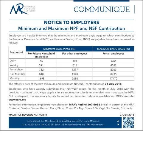 Document preview: Understanding NPF and NSF Contribution Rates for Employers — Taxes (CERFA n°Notice270718)