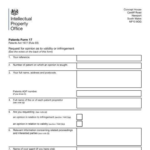 Document preview: Understanding the Request for Opinion on Patent Issues — Government & admin