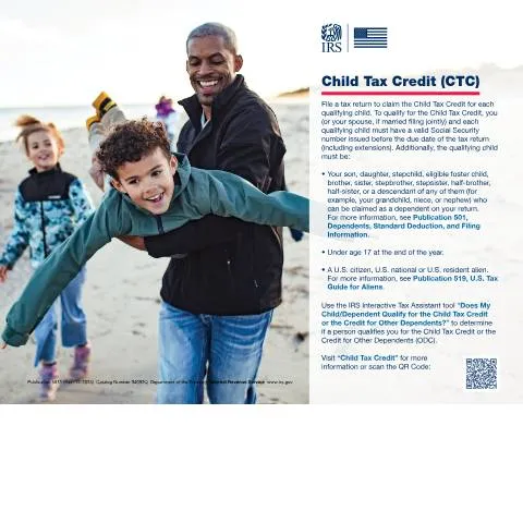 Document preview: Understanding IRS Publication 5811 for Child Tax Credit — Taxes (CERFA n°PUB-5811)