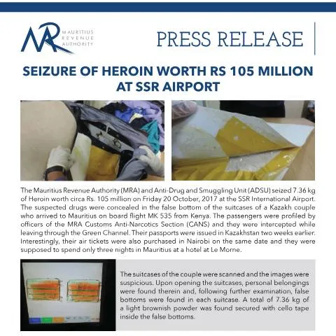 Document preview: Significant Heroin Seizure Highlights Law Enforcement Efforts — Government & admin (PressRelease221017)