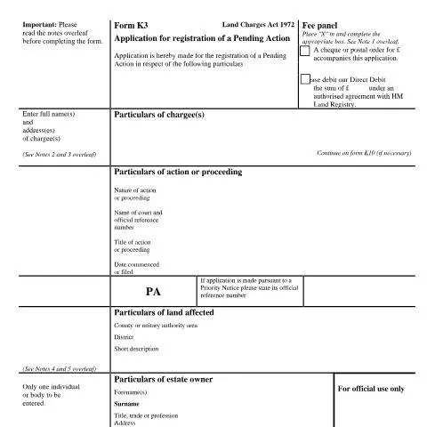 Document preview: A Comprehensive Guide to Pending Action Registration (K3) — Property & real estate