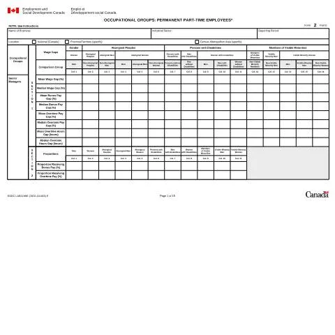 Document preview: Understanding Form 2E for Part-Time Employment Equity — Work & employment (CERFA n°LAB1199E)