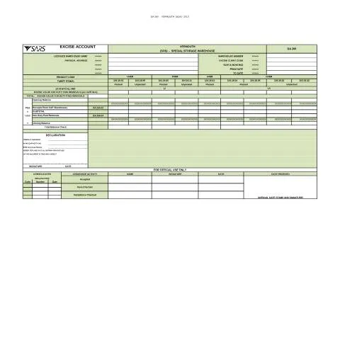 Document preview: Understanding the DA 260F2 , Vermouth SOS External Form — Government & admin (CERFA n°DA 260F2)