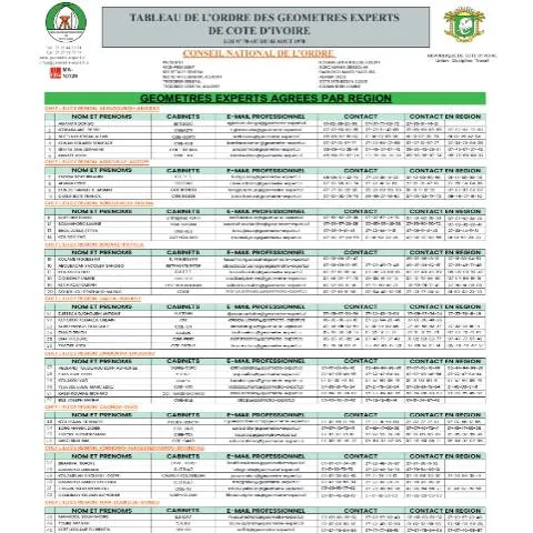 Aperçu du document Géomètres Experts en Côte d'Ivoire : Un Outil Indispensable — Démarches administratives