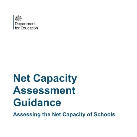 Document preview: Understanding School Net Capacity Assessment in England — Education & training