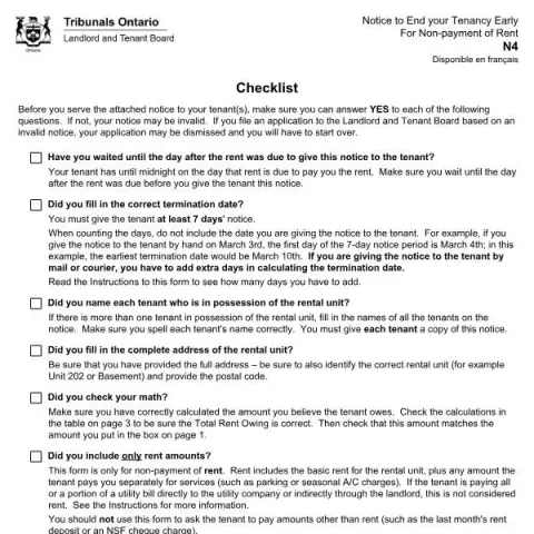 Document preview: Understanding the N4 Notice for Non-Payment of Rent in Ontario — Housing (N4)