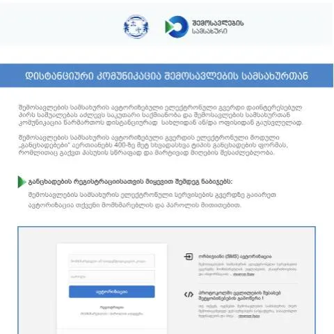 Document preview: ელექტრონული კომუნიკაციის ფორმები შემოსავლების სამსახურთან — ბაჟები და გადასახადები