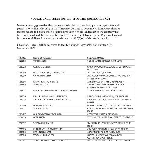 Document preview: Understanding the NOTICE UNDER SECTION 311 - G GAZ 05 Oct — Government & admin (CERFA n°NOTICE-UNDER-SECTION-311.-G-GAZ-05-oct)