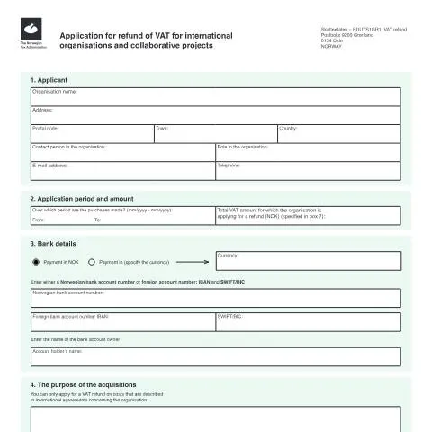 Document preview: Slik navigerer du RF-1549 for mva-refusjon — Skatt & avgifter (CERFA n°RF-1549)