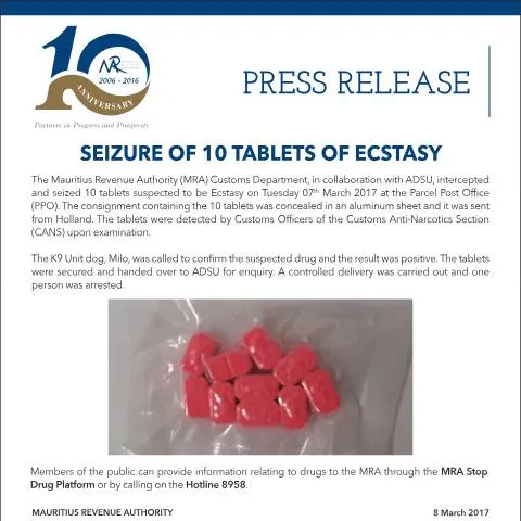 Document preview: Understanding the Ecstasy Seizure on March 8, 2017 — Government & admin (DrugSeizure080317)