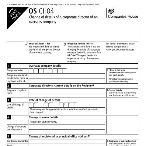 Document preview: Updating Corporate Director Information for Overseas Companies — Business