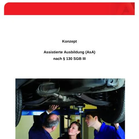 Dokumentvorschau: Einführung in die Assistierte Ausbildung für junge Menschen — Bildung & Ausbildung (CERFA n°dok_ba037689)