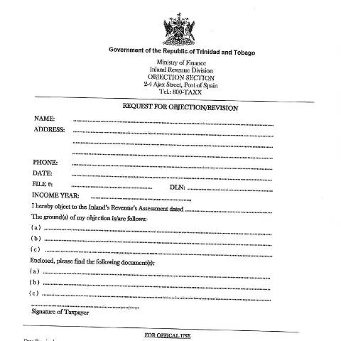 Document preview: Guide to the Request for Objection/Revision Form — Taxes (CERFA n°Request For Objection)