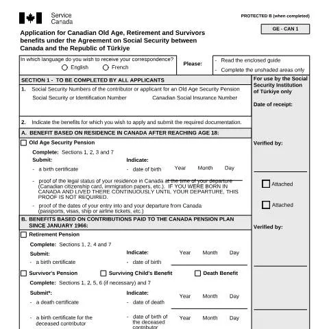 Document preview: Your Essential Guide to the Türkiye/Canada Agreement Benefits — Retirement & pension (CERFA n°ISP5054-TUR)