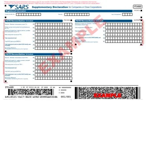 Document preview: Navigating the IT14SD Supplementary Declaration for Businesses — Taxes (CERFA n°IT14SD)