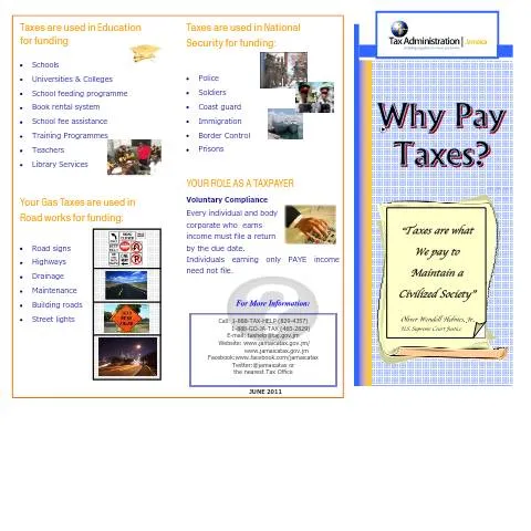 Document preview: Understanding the Importance of Paying Taxes in Jamaica — Taxes (CERFA n°why_pay_taxes)