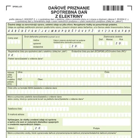Document preview: Formulár SPDELv25 a jeho význam pri vrátení dane — Administratívne úkony (CERFA n°SPDELv25)