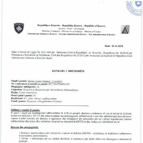 Document preview: Zhvilloni Karrierën tuaj me Konkursin e Brendshëm — Punë & punësim