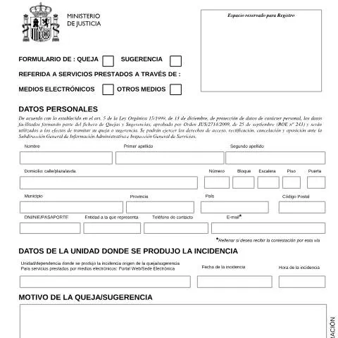Vista previa del documento Mejora la Atención en el Ministerio de Justicia con Tu Opinión — Trámites administrativos