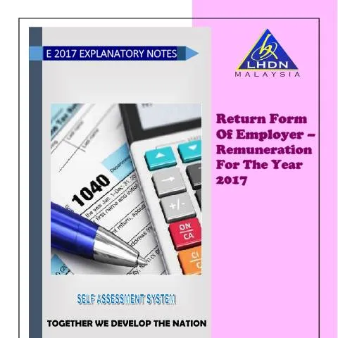 Document preview: Panduan Lengkap Nota Penjelasan E 2017 untuk Majikan — Proses pentadbiran (CERFA n°EA)