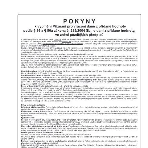 Document preview: Jak správně vyplnit přiznání pro vrácení DPH — Daně a fiskální záležitosti (CERFA n°25 5574/1)