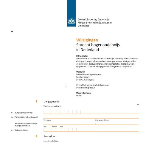Documentvoorvertoning: Belang van wijzigingen in studiefinanciering voor studenten — Onderwijs & opleiding