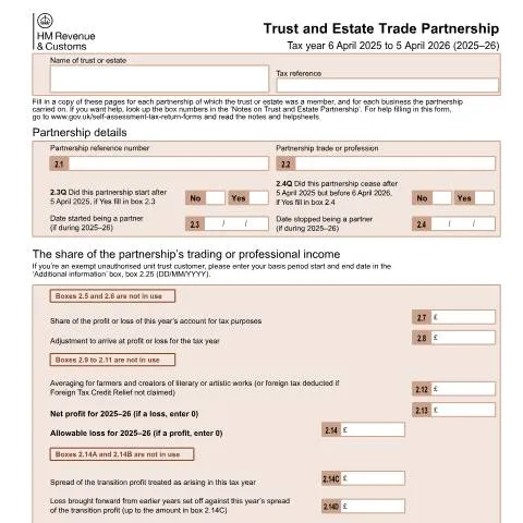 Document preview: SA902 Form: Key Insights for Trusts and Estates — Taxes