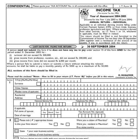 Document preview: Essential Guide to Individual Return 1B for Self-Employed Individuals — Taxes (ind1b04)