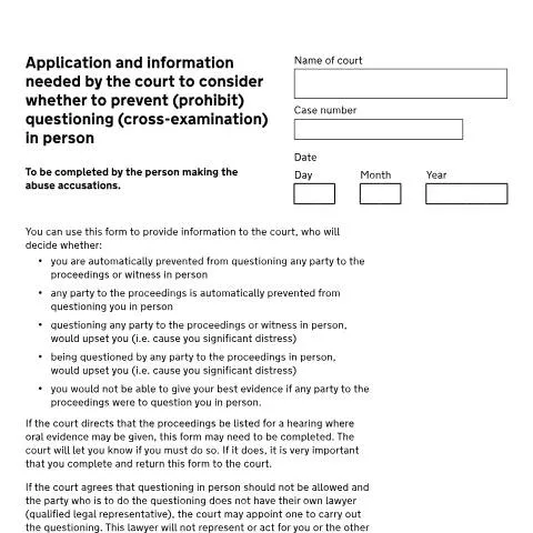 Document preview: Understanding Court Protection from Direct Cross-Examination — Legal & justice