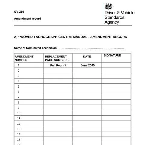 Document preview: Understanding Amendments to the ATC Manual — Vehicle & driving