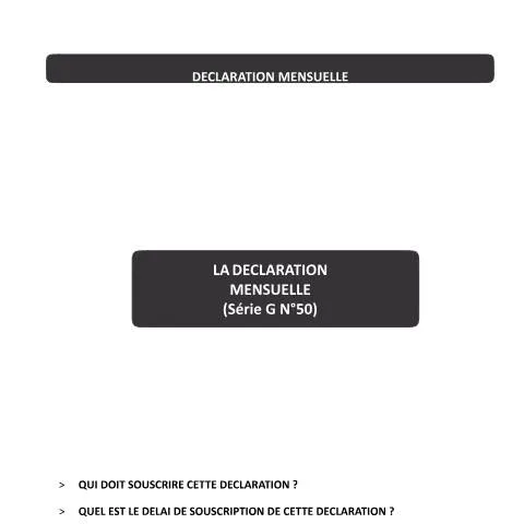 Aperçu du document Guide complet pour la Notice GN°50 en Algérie — Impôts & fiscalité (CERFA n°GN°50)
