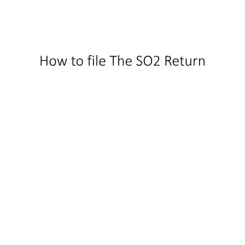 Document preview: Guide to Filing the 2015 SO2 Return Online in Jamaica — Taxes (CERFA n°how_to_file_the_2015_SO2_online)