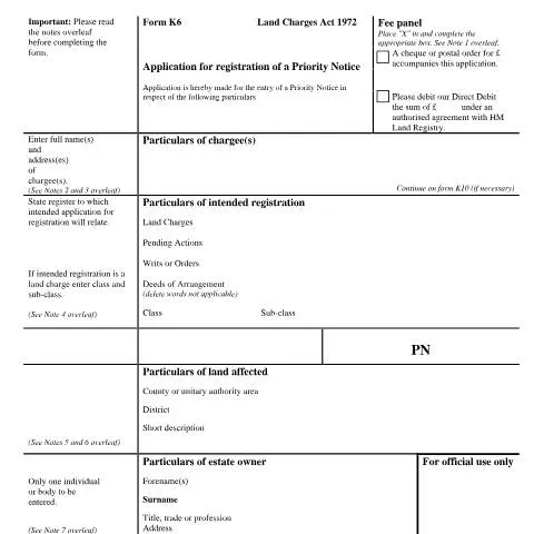 Document preview: Understanding the Priority Notice Registration Process in the UK — Government & admin