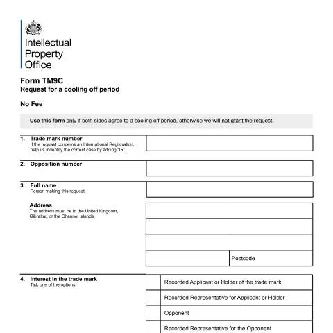 Document preview: Strategic Cooling Off Periods in UK Trade Mark Opposition Cases — Government & admin