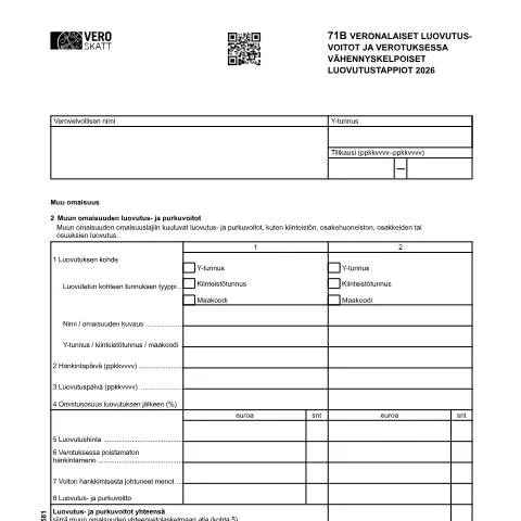 Document preview: Vero 3058: Luovutusvoitot ja -tappiot verotuksessa — Verot & verotus (CERFA n°Vero 3058)