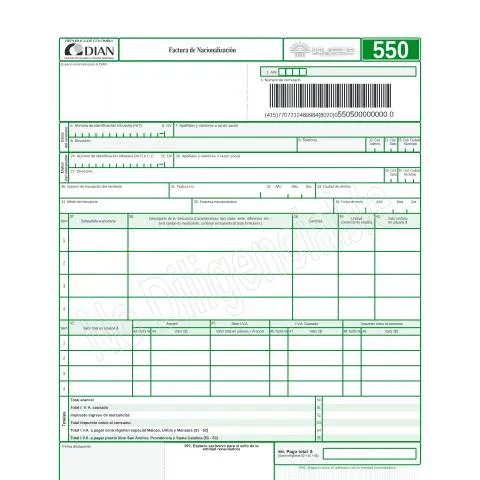 Vista previa del documento Proceso de Legalización con la Factura de Nacionalización 2005 — Aduanas y comercio (CERFA n°F550-2005)